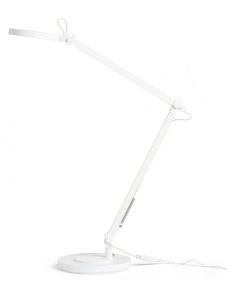 skrivebordslampe bordplade klemme hvid led skrivebord børneværelse dæmpbar dæmper