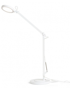 skrivebordslampe bordplade klemme hvid led skrivebord børneværelse dæmpbar dæmper