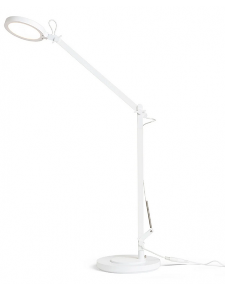 skrivebordslampe bordplade klemme hvid led skrivebord børneværelse dæmpbar dæmper