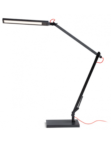 skrivebordslampe bordplade klemme sort led skrivebord børneværelse dæmpbar dæmper