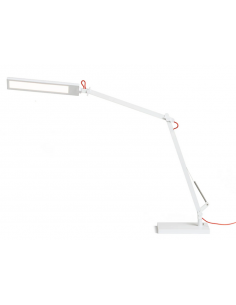 skrivebordslampe bordplade klemme hvid led skrivebord børneværelse dæmpbar dæmper