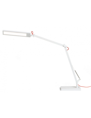 skrivebordslampe bordplade klemme hvid led skrivebord børneværelse dæmpbar dæmper