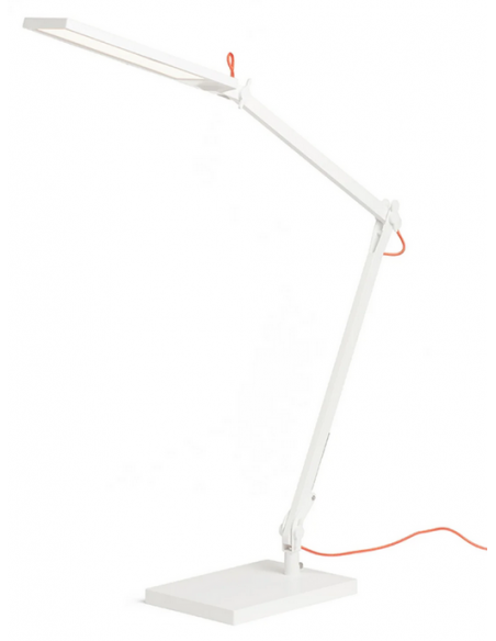 skrivebordslampe bordplade klemme hvid led skrivebord børneværelse dæmpbar dæmper