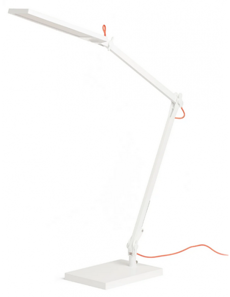 skrivebordslampe bordplade klemme hvid led skrivebord børneværelse dæmpbar dæmper