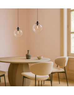 Loftlampe pendellampe sort e27 design spisebord 2