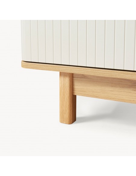 tvbord med opbevaring træ eg opbevaring stuemøbler