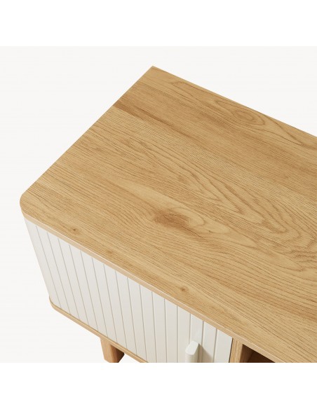 tvbord med opbevaring træ eg opbevaring stuemøbler