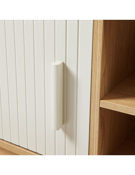 tvbord med opbevaring træ eg opbevaring stuemøbler