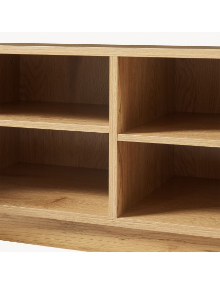 tvbord med opbevaring træ eg opbevaring stuemøbler