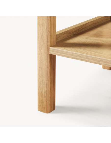 konsolbord med skuffer træ eg opbevaring entre entremøbler garderobe konsol bord