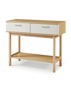 konsolbord med skuffer træ eg opbevaring entre entremøbler garderobe konsol bord