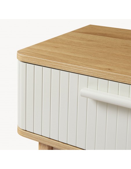 konsolbord med skuffer træ eg opbevaring entre entremøbler garderobe konsol bord