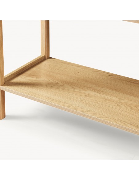 konsolbord med skuffer træ eg opbevaring entre entremøbler garderobe konsol bord