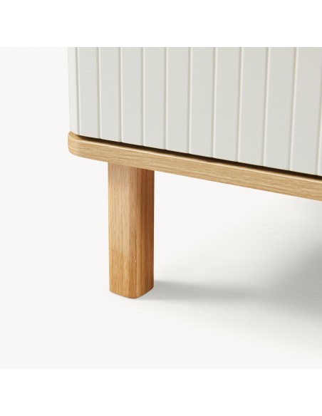 kommode med skuffer træ eg opbevaring