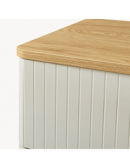 kommode med skuffer træ eg opbevaring