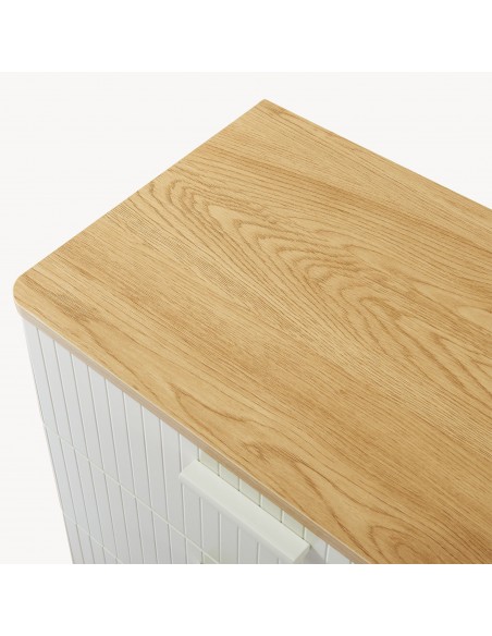 kommode med skuffer træ eg opbevaring