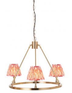 lysekrone skærme stuelampe spisebord messing