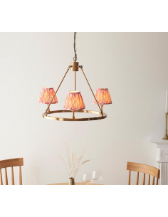 lysekrone skærme stuelampe spisebord messing 2