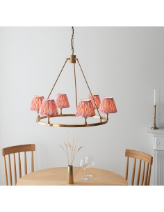 lysekrone skærme stuelampe spisebord messing 2