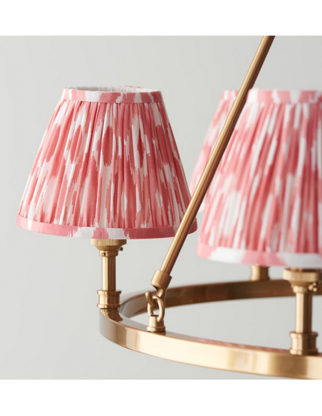 lysekrone skærme stuelampe spisebord messing