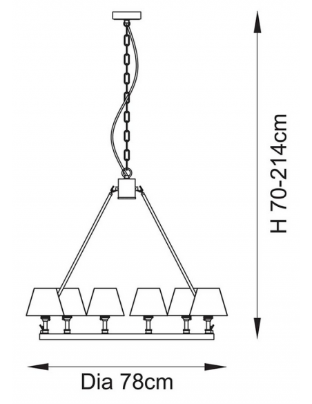 lysekrone skærme stuelampe spisebord messing
