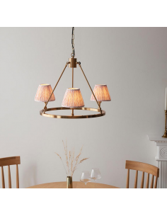 lysekrone skærme stuelampe spisebord messing 2