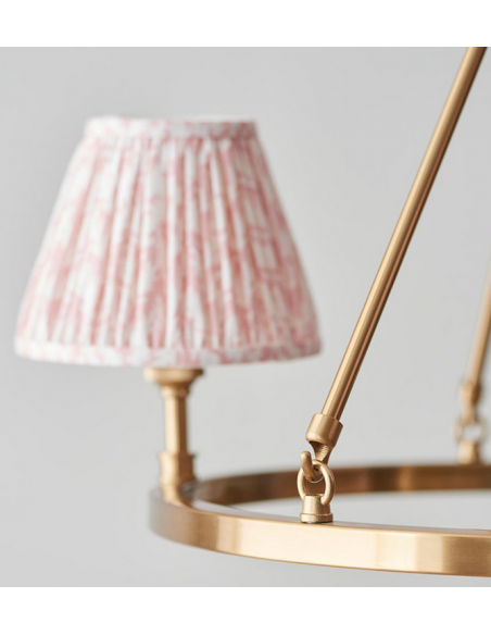 lysekrone skærme stuelampe spisebord messing