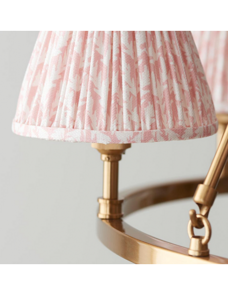 lysekrone skærme stuelampe spisebord messing