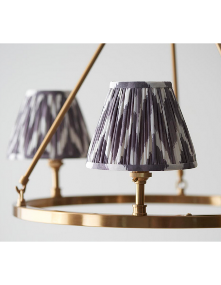 lysekrone skærme stuelampe spisebord messing