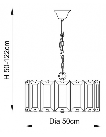 lysekrone glas stuelampe spisebord sort