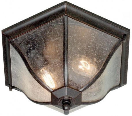 Se New England Loftlampe Ø36 cm 2 x E27 - Patineret bronze hos Lepong.dk