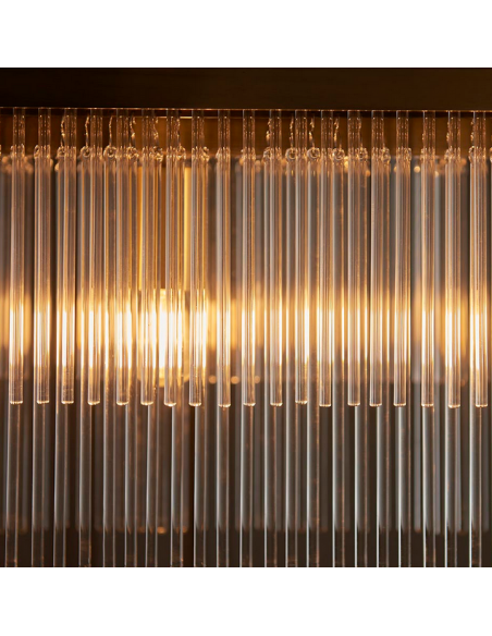 lysekrone glas stuelampe spisebord messing