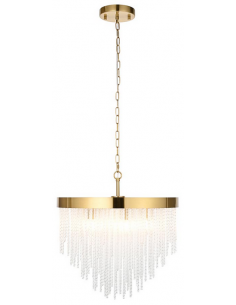 lysekrone glas stuelampe spisebord messing