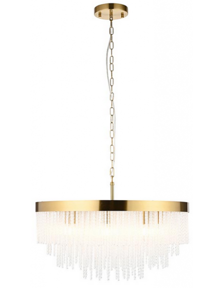 lysekrone glas stuelampe spisebord messing