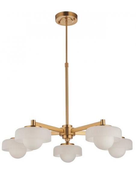 lysekrone glas stuelampe spisebord messing