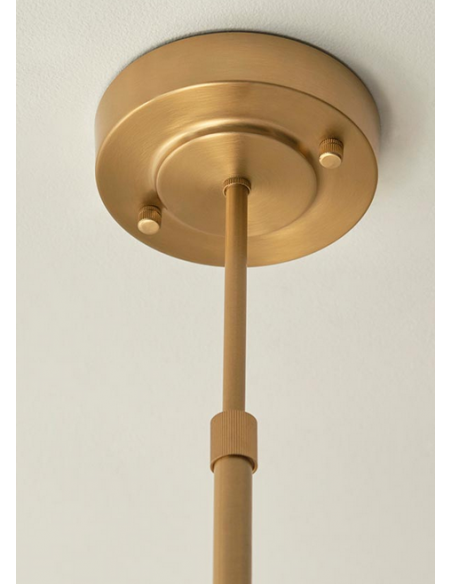 lysekrone glas stuelampe spisebord messing