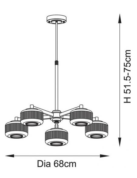 lysekrone glas stuelampe spisebord messing