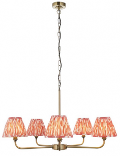 lysekrone skærme stuelampe spisebord messing 2