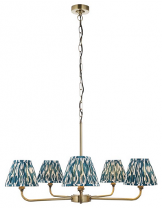 lysekrone skærme stuelampe spisebord messing 2