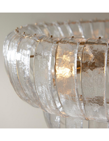 lysekrone glas stuelampe spisebord messing