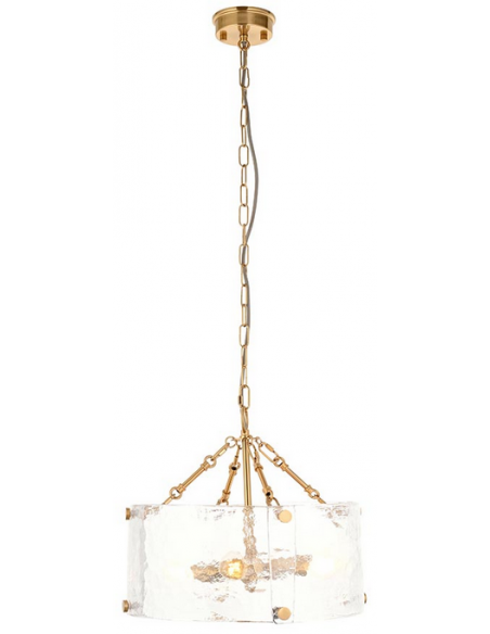 lysekrone glas stuelampe spisebord messing