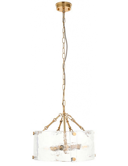 lysekrone glas stuelampe spisebord messing