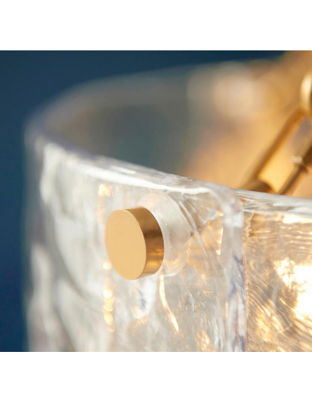 lysekrone glas stuelampe spisebord messing