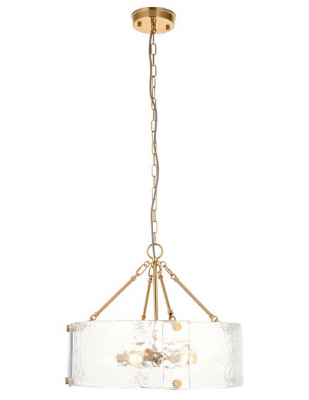 lysekrone glas stuelampe spisebord messing