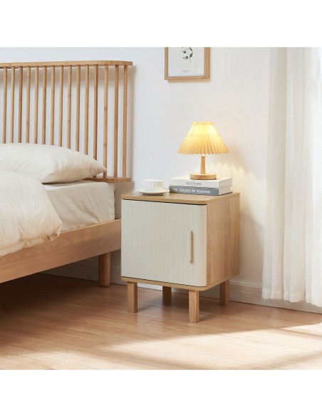 sengebord natbord træ opbevaring moderne eg