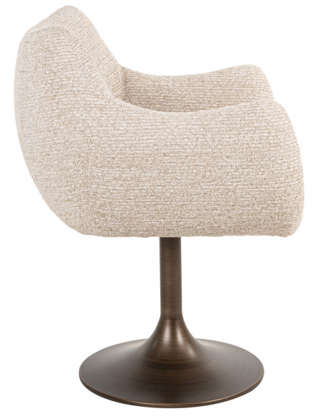 spisebordsstol armlæn stof moderne natur drejefod drejefunktion drej