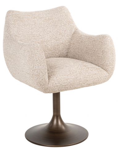 spisebordsstol armlæn stof moderne natur drejefod drejefunktion drej