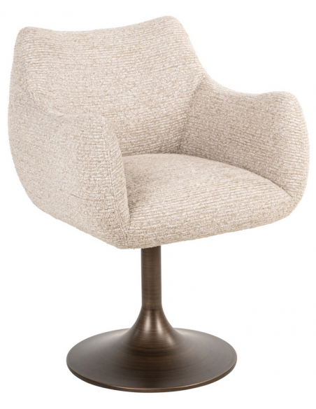 spisebordsstol armlæn stof moderne natur drejefod drejefunktion drej