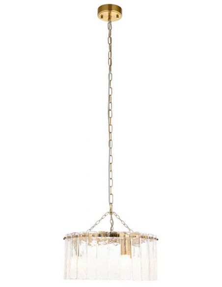 lysekrone glas stuelampe spisebord messing