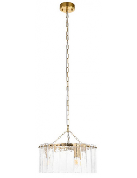 lysekrone glas stuelampe spisebord messing